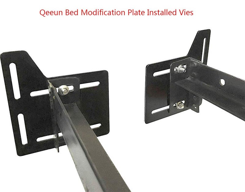 CAFORO Queen Bed Modification Plate, Headboard Attachment Bracket, Bed Frame Adapter Brackets, Bed Headboard Frame Conversion Kit Full to Queen Set of 2 - Image 3